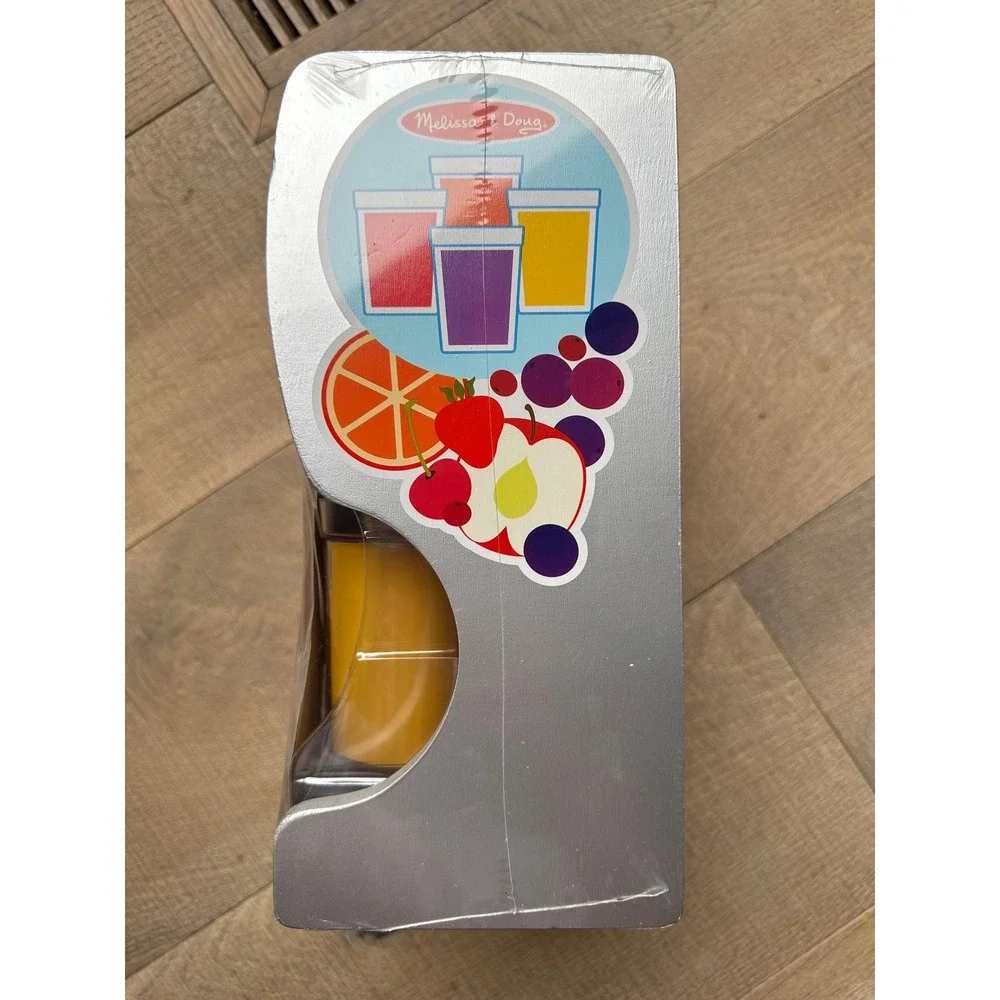 Melissa & Doug Thirst Quencher Dispenser Wooden Play Set 12 Piece Juice Toy 9300